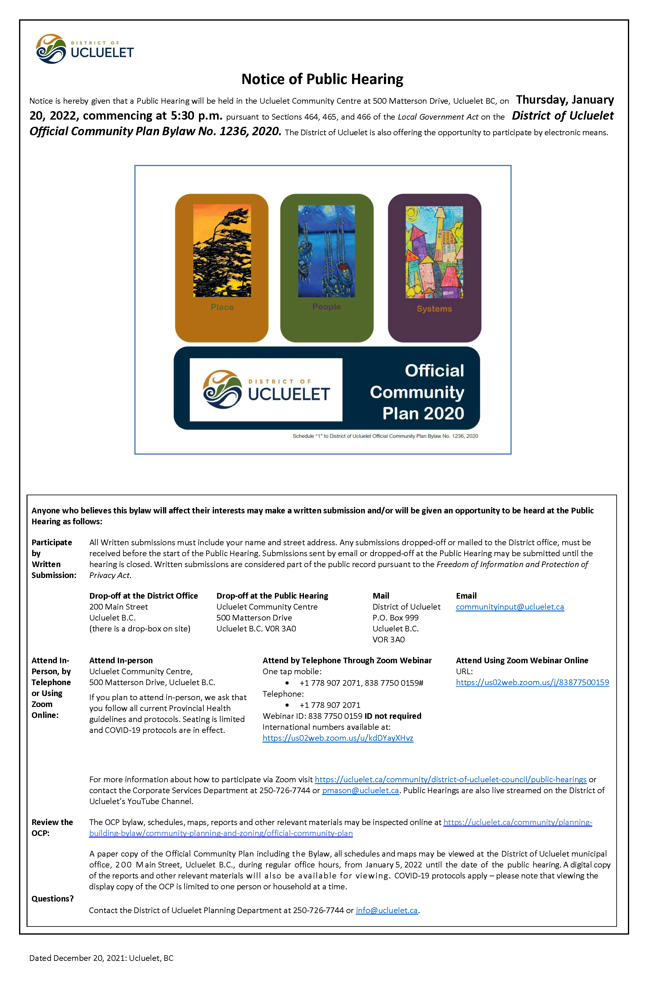OCP public hearing Notice 2022Jan20 FINAL